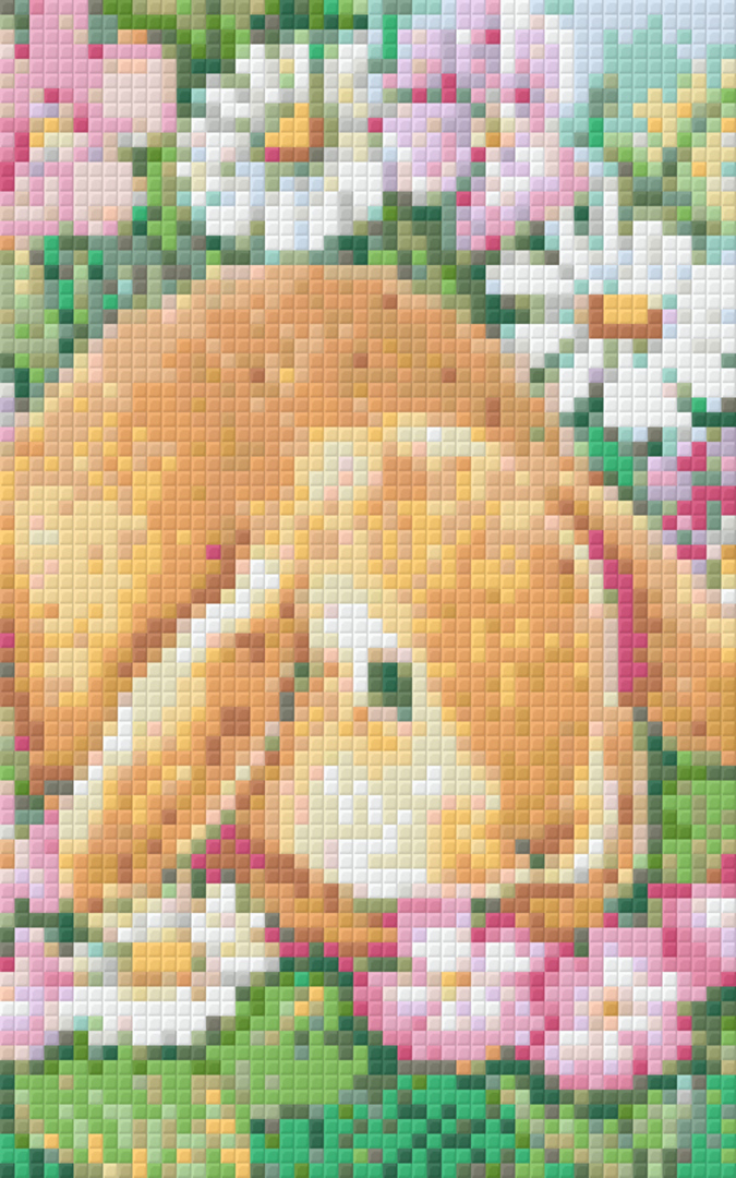 Summer Bunny Two [2] Baseplate PixelHobby Mini-mosaic Art Kit image 0